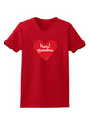 Proud Grandma Heart Womens Dark T-Shirt-TooLoud-Red-X-Small-Davson Sales