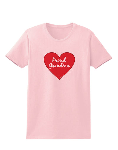 Proud Grandma Heart Womens T-Shirt-Womens T-Shirt-TooLoud-PalePink-X-Small-Davson Sales