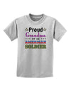 Proud Grandma of an American Soldier Childrens T-Shirt-Childrens T-Shirt-TooLoud-AshGray-X-Small-Davson Sales