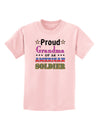 Proud Grandma of an American Soldier Childrens T-Shirt-Childrens T-Shirt-TooLoud-PalePink-X-Small-Davson Sales