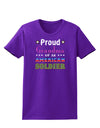 Proud Grandma of an American Soldier Womens Dark T-Shirt-TooLoud-Purple-X-Small-Davson Sales