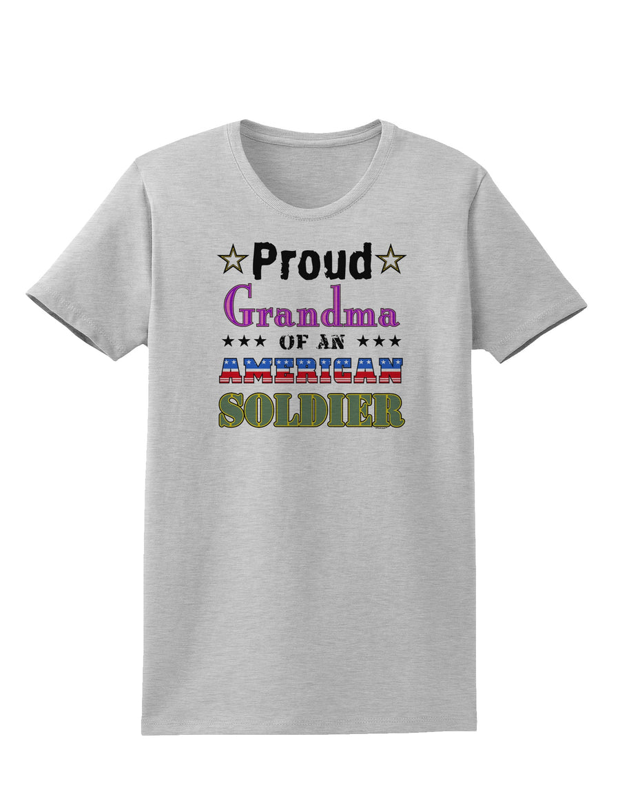 Proud Grandma of an American Soldier Womens T-Shirt-Womens T-Shirt-TooLoud-White-X-Small-Davson Sales