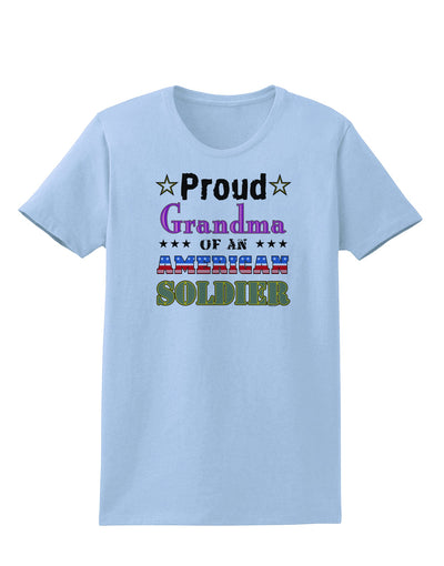 Proud Grandma of an American Soldier Womens T-Shirt-Womens T-Shirt-TooLoud-Light-Blue-X-Small-Davson Sales