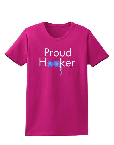 Proud Hooker Womens Dark T-Shirt-TooLoud-Hot-Pink-Small-Davson Sales