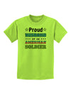 Proud Husband of an American Soldier Childrens T-Shirt-Childrens T-Shirt-TooLoud-Lime-Green-X-Small-Davson Sales