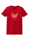 Proud Mom Heart Womens Dark T-Shirt-TooLoud-Red-X-Small-Davson Sales