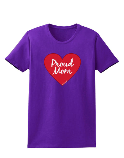 Proud Mom Heart Womens Dark T-Shirt-TooLoud-Purple-X-Small-Davson Sales