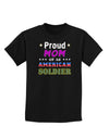 Proud Mom of an American Soldier Childrens Dark T-Shirt-Childrens T-Shirt-TooLoud-Black-X-Small-Davson Sales