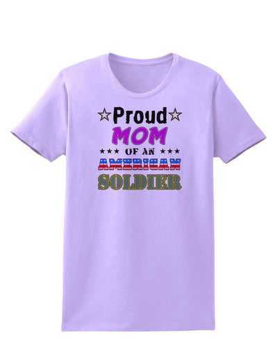 Proud Mom of an American Soldier Womens T-Shirt-Womens T-Shirt-TooLoud-Lavender-X-Small-Davson Sales