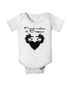 Proud Mother of Dragons Baby Romper Bodysuit-Baby Romper-TooLoud-White-06-Months-Davson Sales