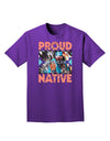 Proud Native American Adult Dark T-Shirt-Mens T-Shirt-TooLoud-Purple-Small-Davson Sales