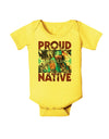 Proud Native American Baby Romper Bodysuit-Baby Romper-TooLoud-Yellow-06-Months-Davson Sales