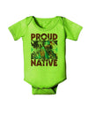 Proud Native American Baby Romper Bodysuit-Baby Romper-TooLoud-Lime-06-Months-Davson Sales