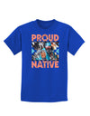 Proud Native American Childrens Dark T-Shirt-Childrens T-Shirt-TooLoud-Royal-Blue-X-Small-Davson Sales