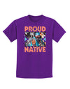 Proud Native American Childrens Dark T-Shirt-Childrens T-Shirt-TooLoud-Purple-X-Small-Davson Sales