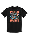 Proud Native American Childrens Dark T-Shirt-Childrens T-Shirt-TooLoud-Black-X-Small-Davson Sales