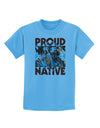 Proud Native American Childrens T-Shirt-Childrens T-Shirt-TooLoud-Aquatic-Blue-X-Small-Davson Sales