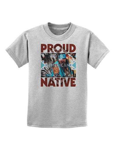 Proud Native American Childrens T-Shirt-Childrens T-Shirt-TooLoud-AshGray-X-Small-Davson Sales