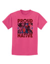 Proud Native American Childrens T-Shirt-Childrens T-Shirt-TooLoud-Sangria-X-Small-Davson Sales