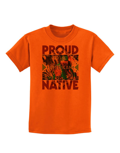 Proud Native American Childrens T-Shirt-Childrens T-Shirt-TooLoud-Orange-X-Small-Davson Sales