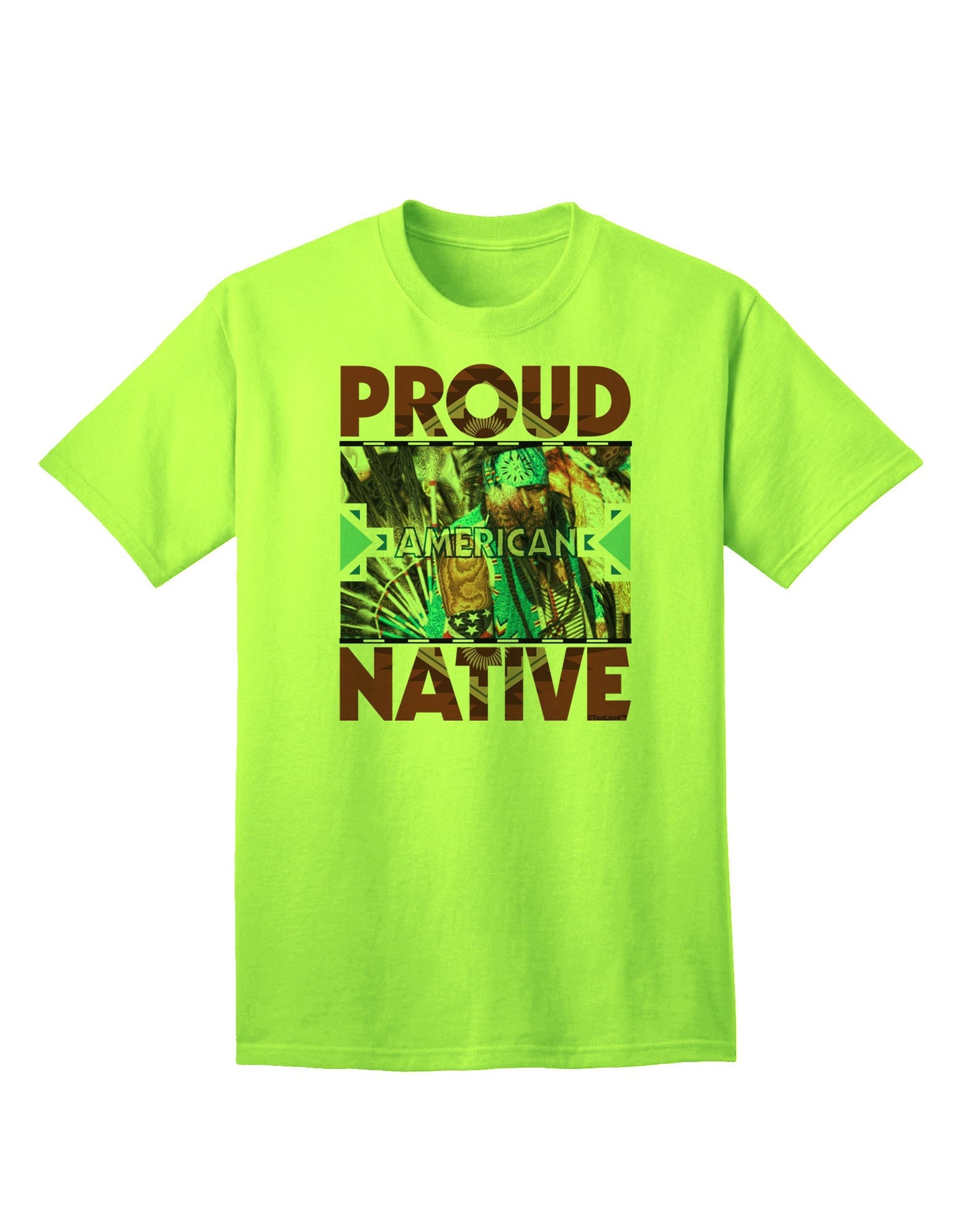 Proud Native American Heritage - Premium Adult T-Shirt Collection-Mens T-shirts-TooLoud-Neon-Green-Small-Davson Sales