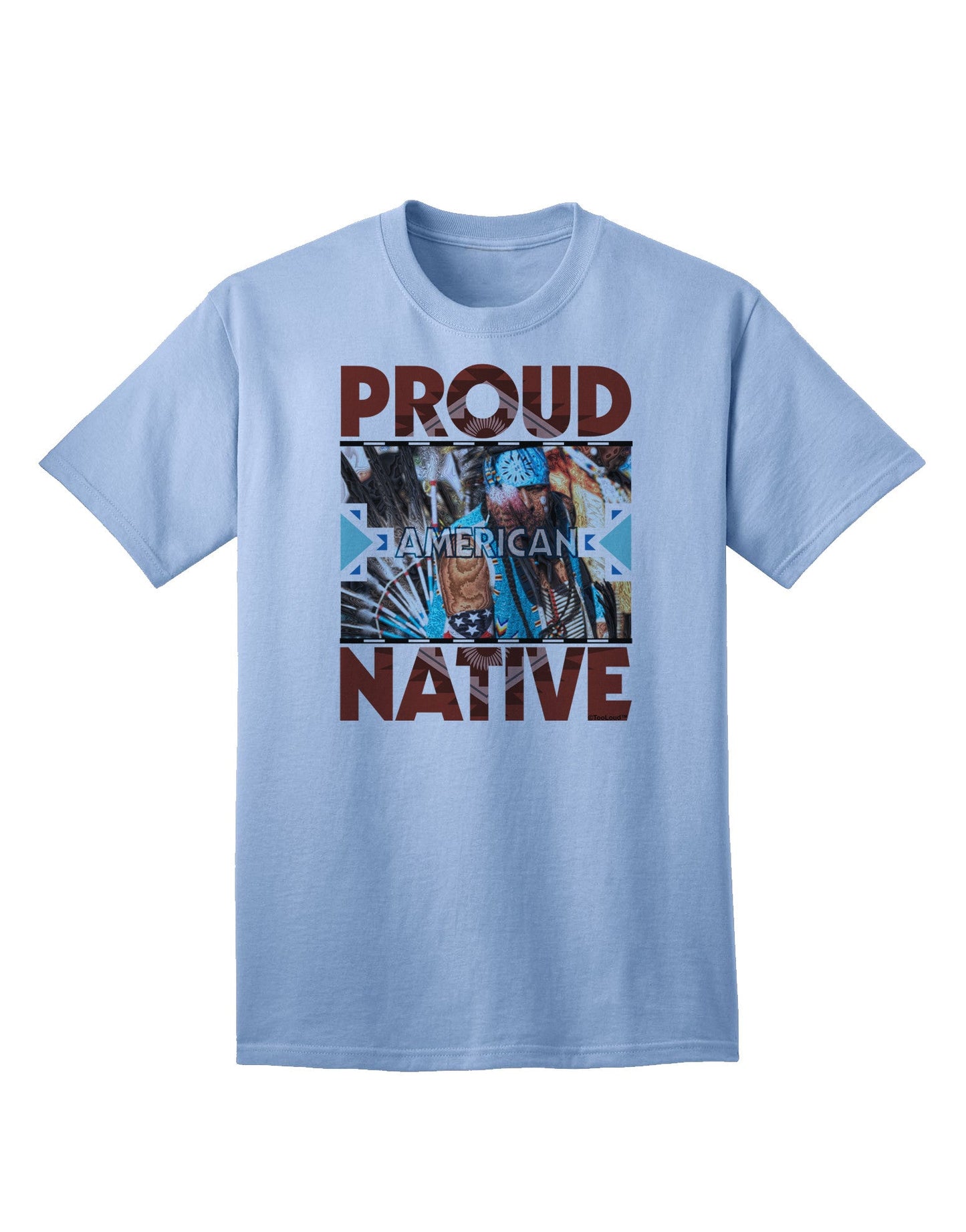 Proud Native American Heritage - Premium Adult T-Shirt Collection-Mens T-shirts-TooLoud-Light-Blue-Small-Davson Sales