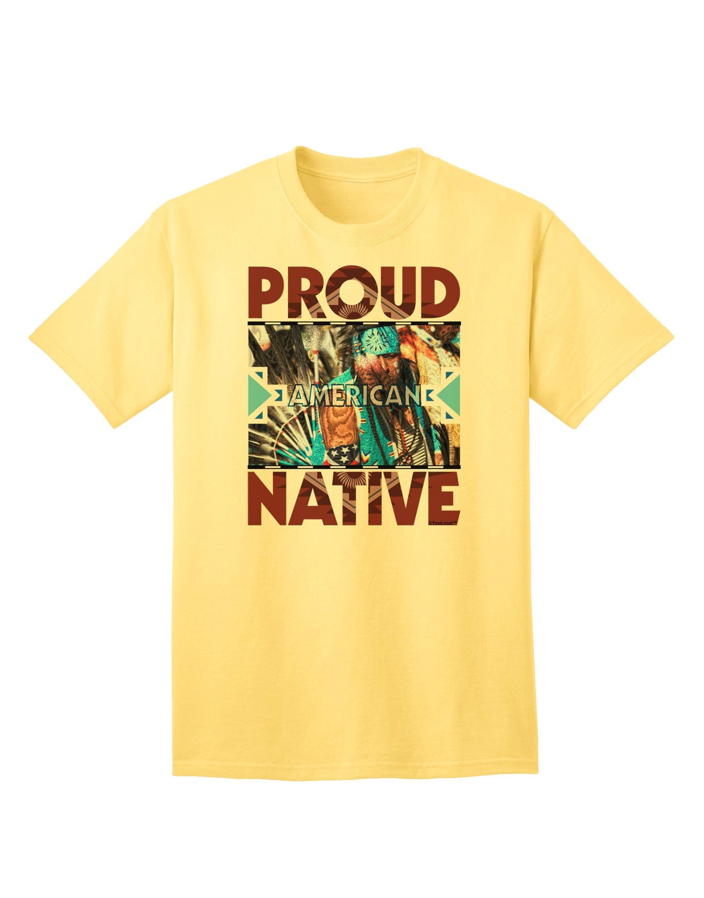 Proud Native American Heritage - Premium Adult T-Shirt Collection-Mens T-shirts-TooLoud-Yellow-Small-Davson Sales