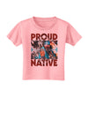 Proud Native American Toddler T-Shirt-Toddler T-Shirt-TooLoud-Candy-Pink-2T-Davson Sales