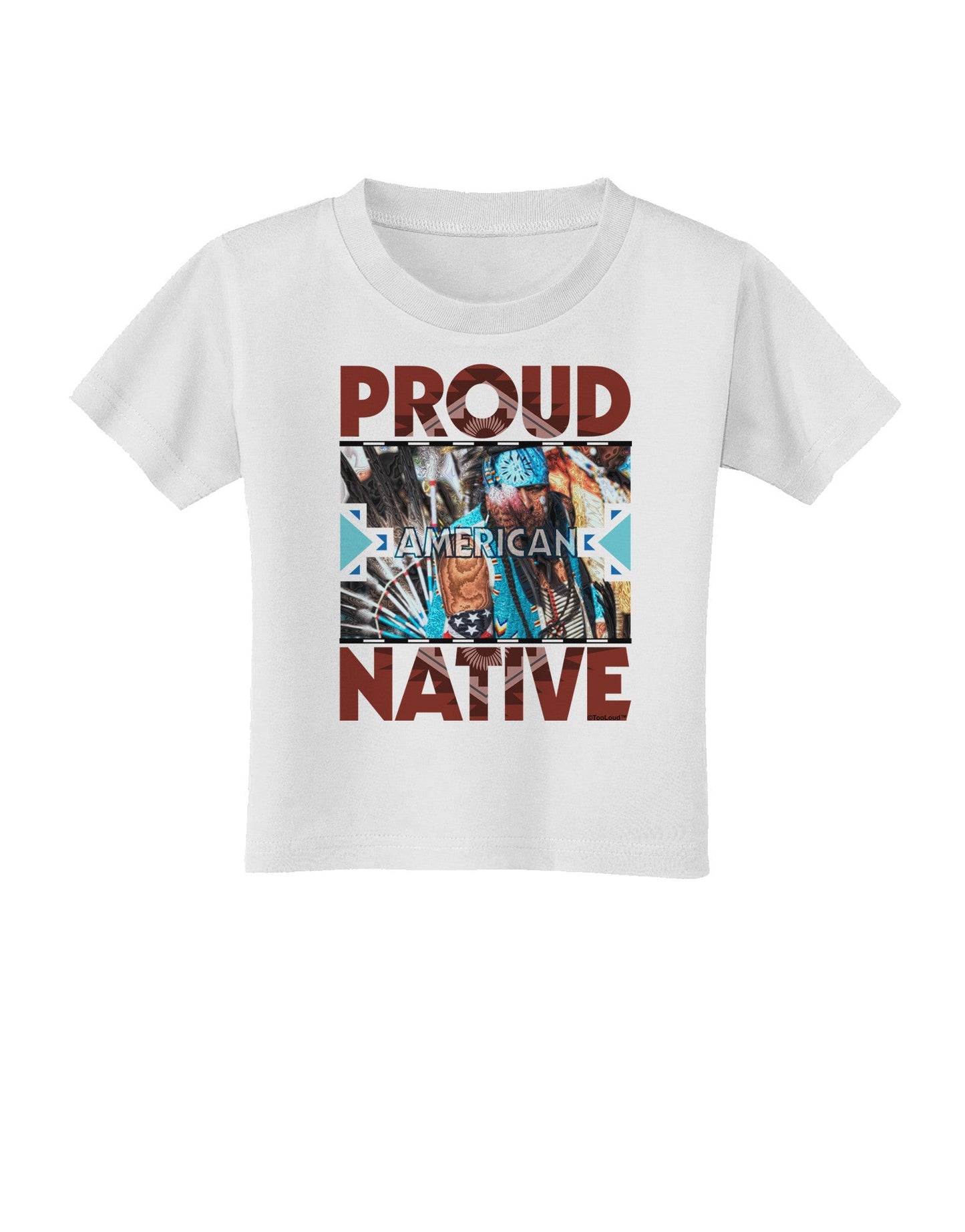 Proud Native American Toddler T-Shirt-Toddler T-Shirt-TooLoud-White-2T-Davson Sales