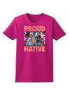 Proud Native American Womens Dark T-Shirt-TooLoud-Hot-Pink-Small-Davson Sales