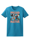 Proud Native American Womens Dark T-Shirt-TooLoud-Turquoise-X-Small-Davson Sales