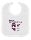 Proud Republican Checkmark Baby Bib