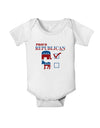 Proud Republican Checkmark Baby Romper Bodysuit-Baby Romper-TooLoud-White-06-Months-Davson Sales