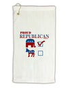 Proud Republican Checkmark Micro Terry Gromet Golf Towel 11&#x22;x19-Golf Towel-TooLoud-White-Davson Sales