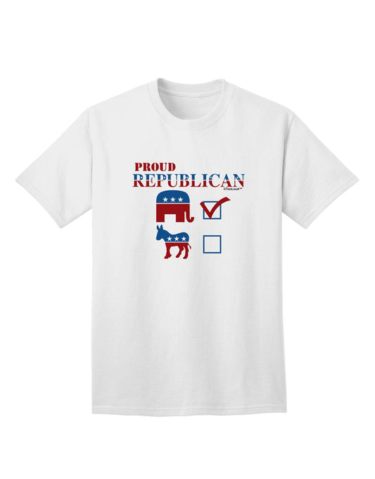 Proud Republican Checkmark - Premium Adult T-Shirt for the Discerning Conservative-Mens T-shirts-TooLoud-White-Small-Davson Sales