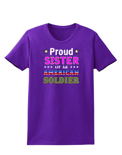 Proud Sister of an American Soldier Womens Dark T-Shirt-TooLoud-Purple-X-Small-Davson Sales