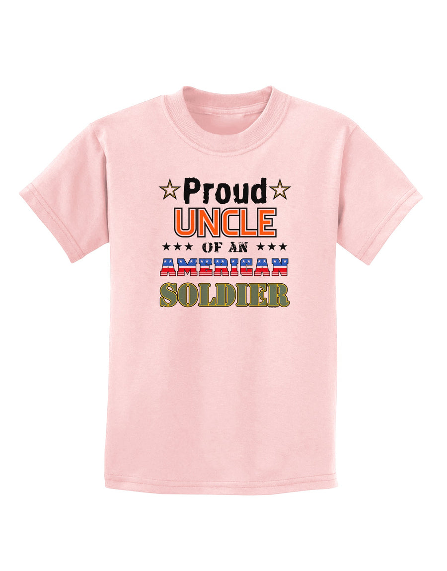 Proud Uncle of an American Soldier Childrens T-Shirt-Childrens T-Shirt-TooLoud-White-X-Small-Davson Sales