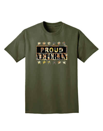 Proud Veteran Camo Adult Dark T-Shirt-Mens T-Shirt-TooLoud-Military-Green-Small-Davson Sales