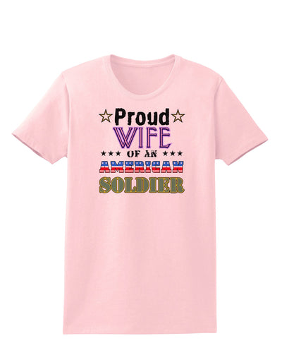 Proud Wife of an American Soldier Womens T-Shirt-Womens T-Shirt-TooLoud-PalePink-X-Small-Davson Sales