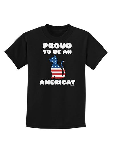 Proud to Be an Americat Childrens Dark T-Shirt by TooLoud-Childrens T-Shirt-TooLoud-Black-X-Small-Davson Sales