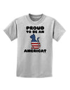 Proud to Be an Americat Childrens T-Shirt by TooLoud-Childrens T-Shirt-TooLoud-AshGray-X-Small-Davson Sales