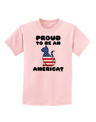 Proud to Be an Americat Childrens T-Shirt by TooLoud-Childrens T-Shirt-TooLoud-PalePink-X-Small-Davson Sales