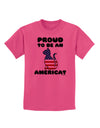 Proud to Be an Americat Childrens T-Shirt by TooLoud-Childrens T-Shirt-TooLoud-Sangria-X-Small-Davson Sales