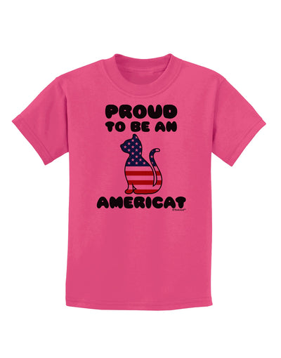 Proud to Be an Americat Childrens T-Shirt by TooLoud-Childrens T-Shirt-TooLoud-Sangria-X-Small-Davson Sales