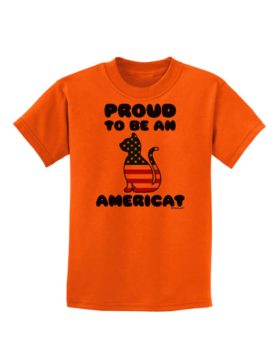 Proud to Be an Americat Childrens T-Shirt by TooLoud-Childrens T-Shirt-TooLoud-Orange-X-Small-Davson Sales