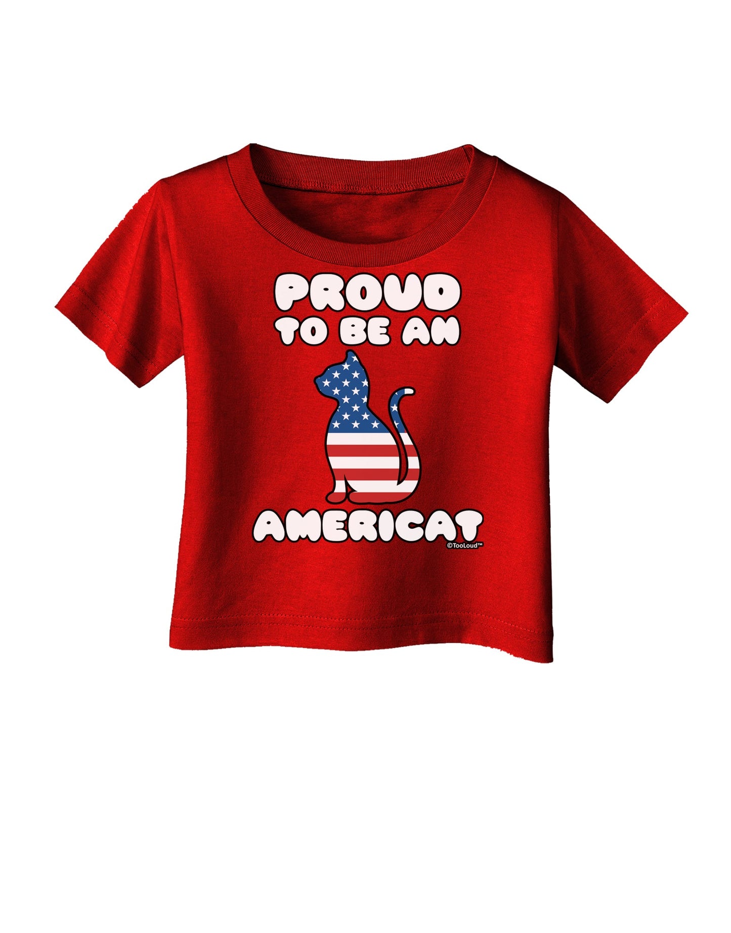 Proud to Be an Americat Infant T-Shirt Dark by TooLoud-Infant T-Shirt-TooLoud-Red-06-Months-Davson Sales