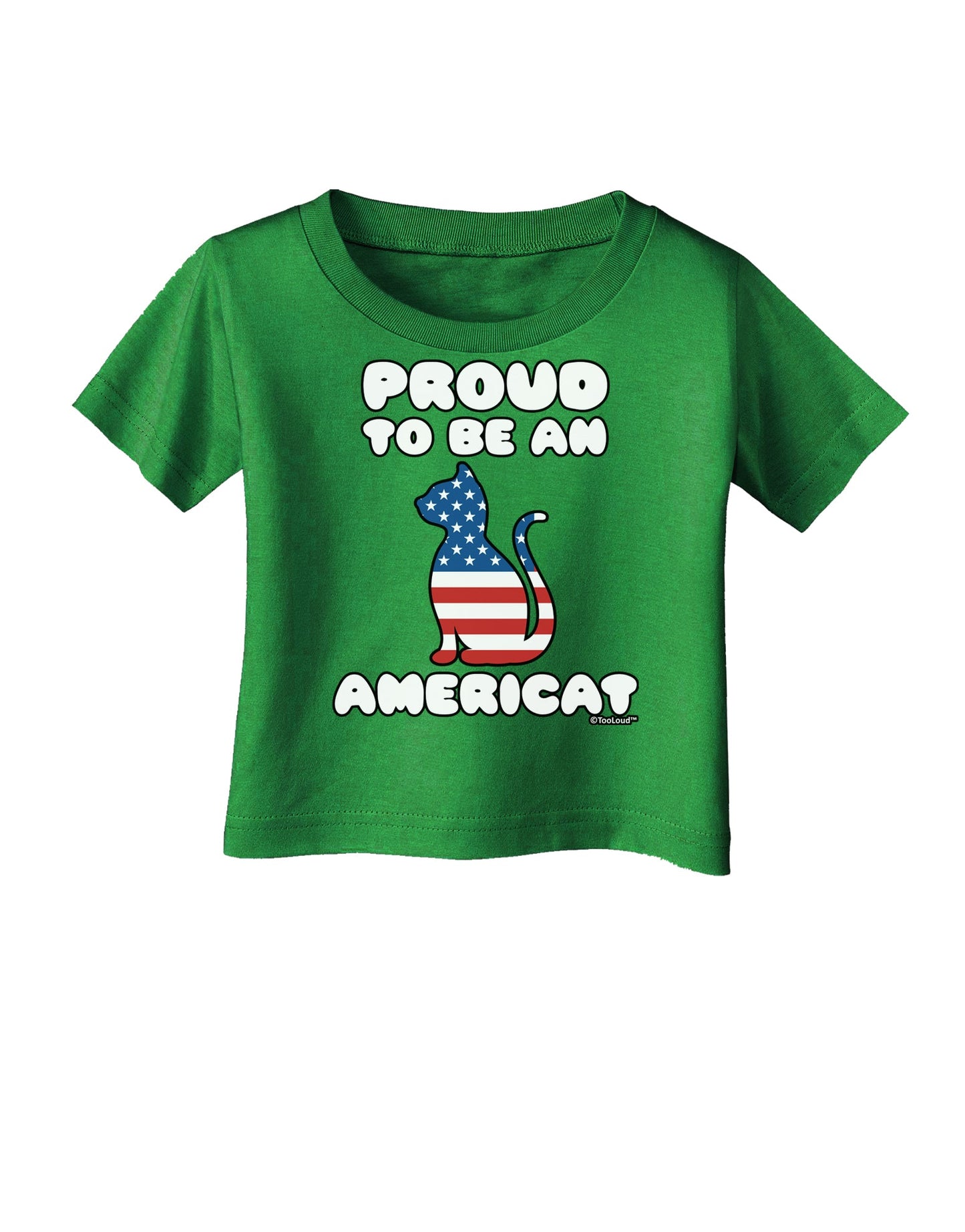Proud to Be an Americat Infant T-Shirt Dark by TooLoud-Infant T-Shirt-TooLoud-Clover-Green-06-Months-Davson Sales