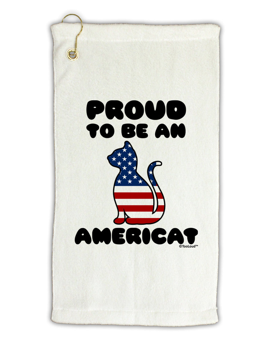 Proud to Be an Americat Micro Terry Gromet Golf Towel 16 x 25 inch by TooLoud-Golf Towel-TooLoud-White-Davson Sales