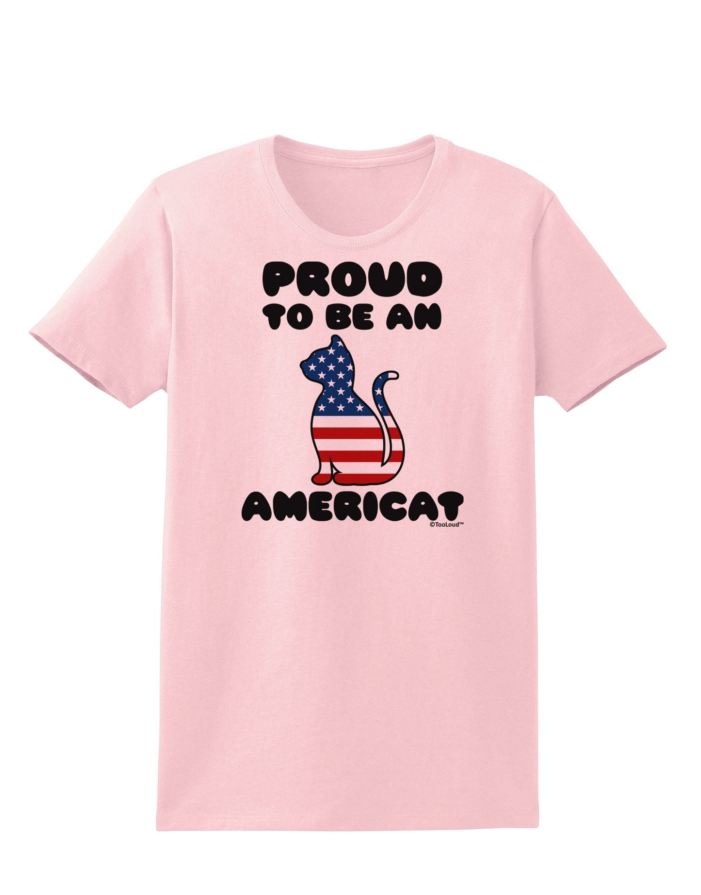 Proud to Be an Americat Womens T-Shirt by TooLoud-Womens T-Shirt-TooLoud-PalePink-X-Small-Davson Sales