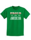 Proud to be an American Childrens Dark T-Shirt-Childrens T-Shirt-TooLoud-Kelly-Green-X-Small-Davson Sales